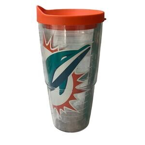NFL MIAMI DOLPHINS, 24 oz DOUBLE WALL TERVIS Tumbler
